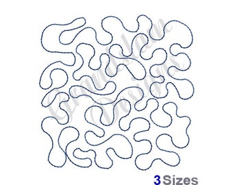 Stipple Quilting Redwork - Machine Embroidery Design, Embroidery Designs, Quilting , Embroidery Patterns, Embroidery Files, Instant Download