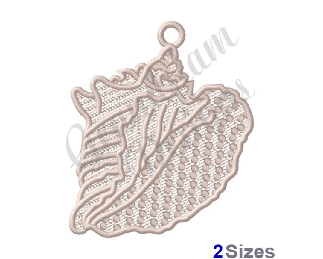FSL Queen Conch Embroidery Design, Machine Embroidery Pattern (instant ...