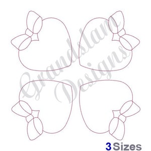 Hearts Square Quilt Block  - Machine Embroidery Design, Embroidery Designs, Embroidery Patterns, Embroidery Files, Instant Download
