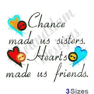Friends Sisters - Machine Embroidery Design