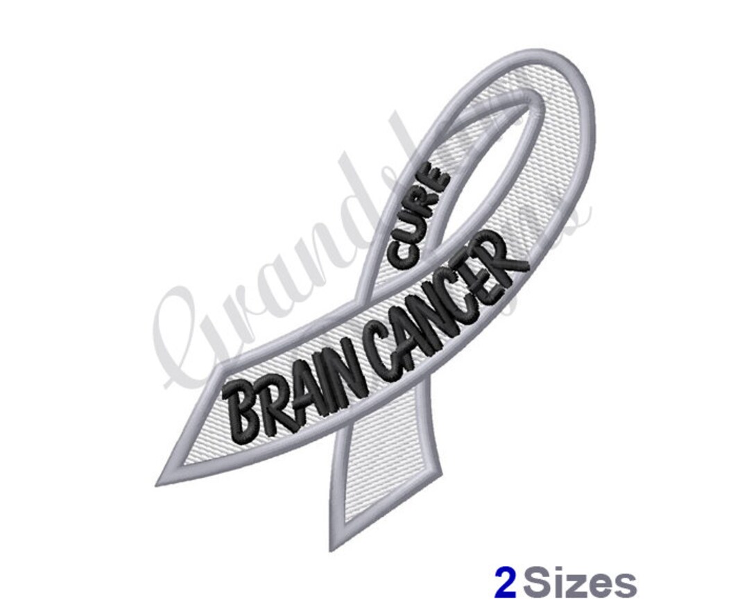 Cure Brain Cancer Ribbon - Machine Embroidery Design - Etsy