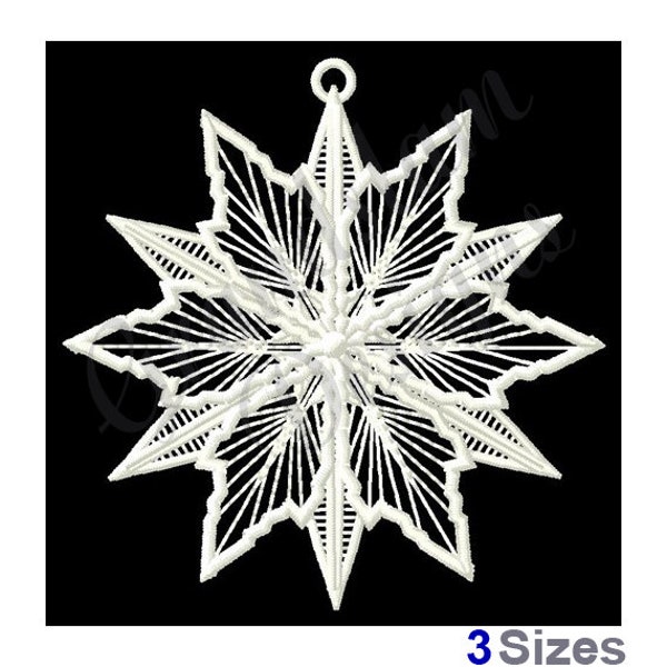 Snow Flake Ornament - Machine Embroidery Design