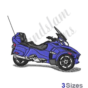 Spyder Rt Motorcycle - Machine Embroidery Design