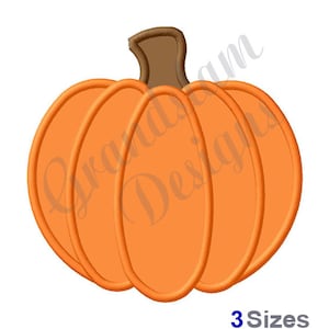 Applique Pumpkin - Machine Embroidery Design
