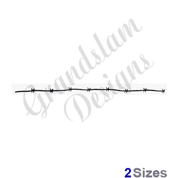 Barbed Wire Line - Machine Embroidery Design