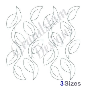 Running Leaves - Machine Embroidery Design, Embroidery Designs, Machine Embroidery, Embroidery Patterns, Embroidery Files, Instant Download