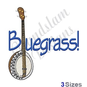 Bluegrass Banjo  - Machine Embroidery Design