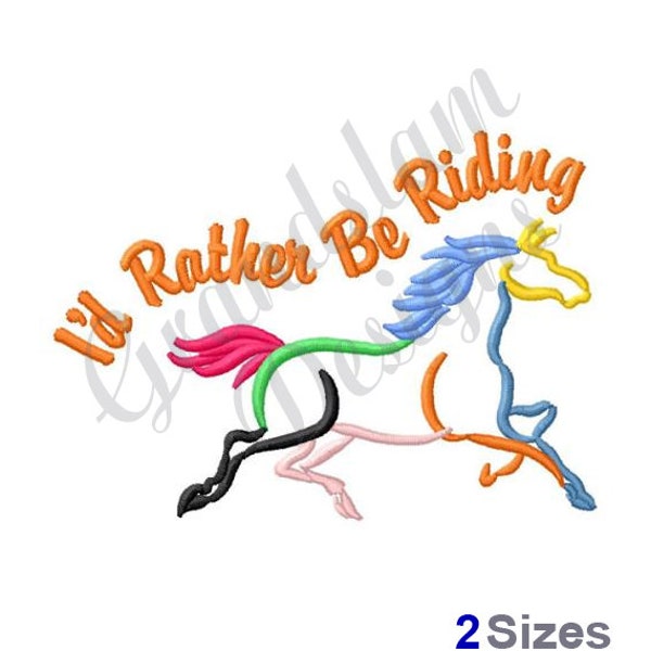 Horseback Riding - Machine Embroidery Design
