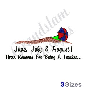 Summer Teacher - Machine Embroidery Design
