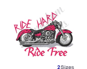 Chopper Motorcycle - Machine Embroidery Design, Embroidery Designs, Embroidery, Embroidery Patterns, Embroidery Files, Instant Download