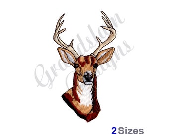Buck Deer Head - Machine Embroidery Design, Embroidery Designs, Machine Embroidery, Embroidery Patterns, Embroidery Files, Instant Download
