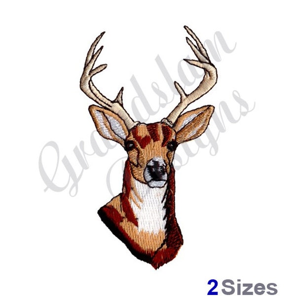 Buck Deer Head - Machine Embroidery Design, Embroidery Designs, Machine Embroidery, Embroidery Patterns, Embroidery Files, Instant Download