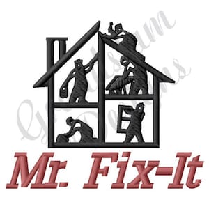 Mr. Fix-It Handyman - Machine Embroidery Design