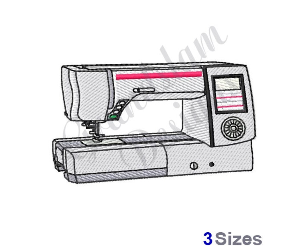 Sewing Machine - Machine Embroidery Design - Etsy