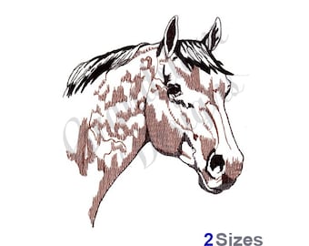 Horse Head Profile - Machine Embroidery Design