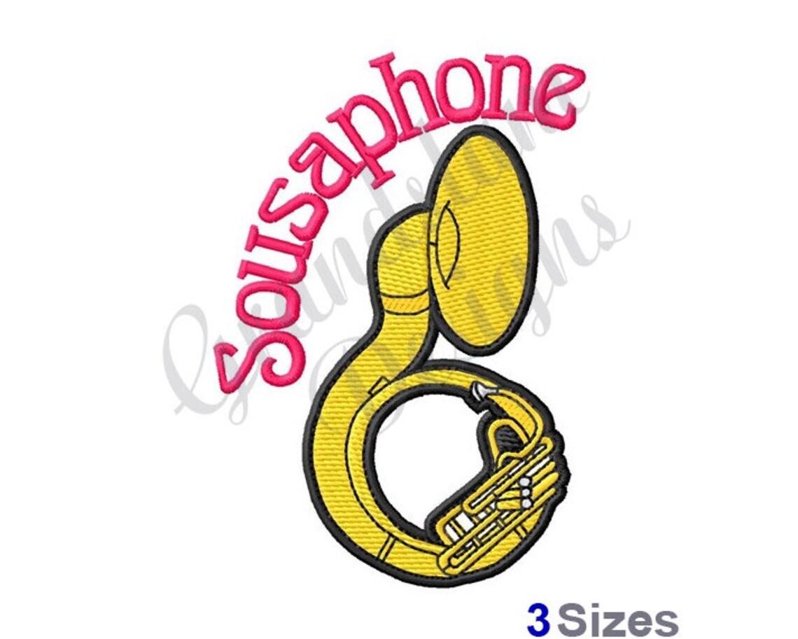Sousaphone Machine Embroidery Design Embroidery Designs Etsy