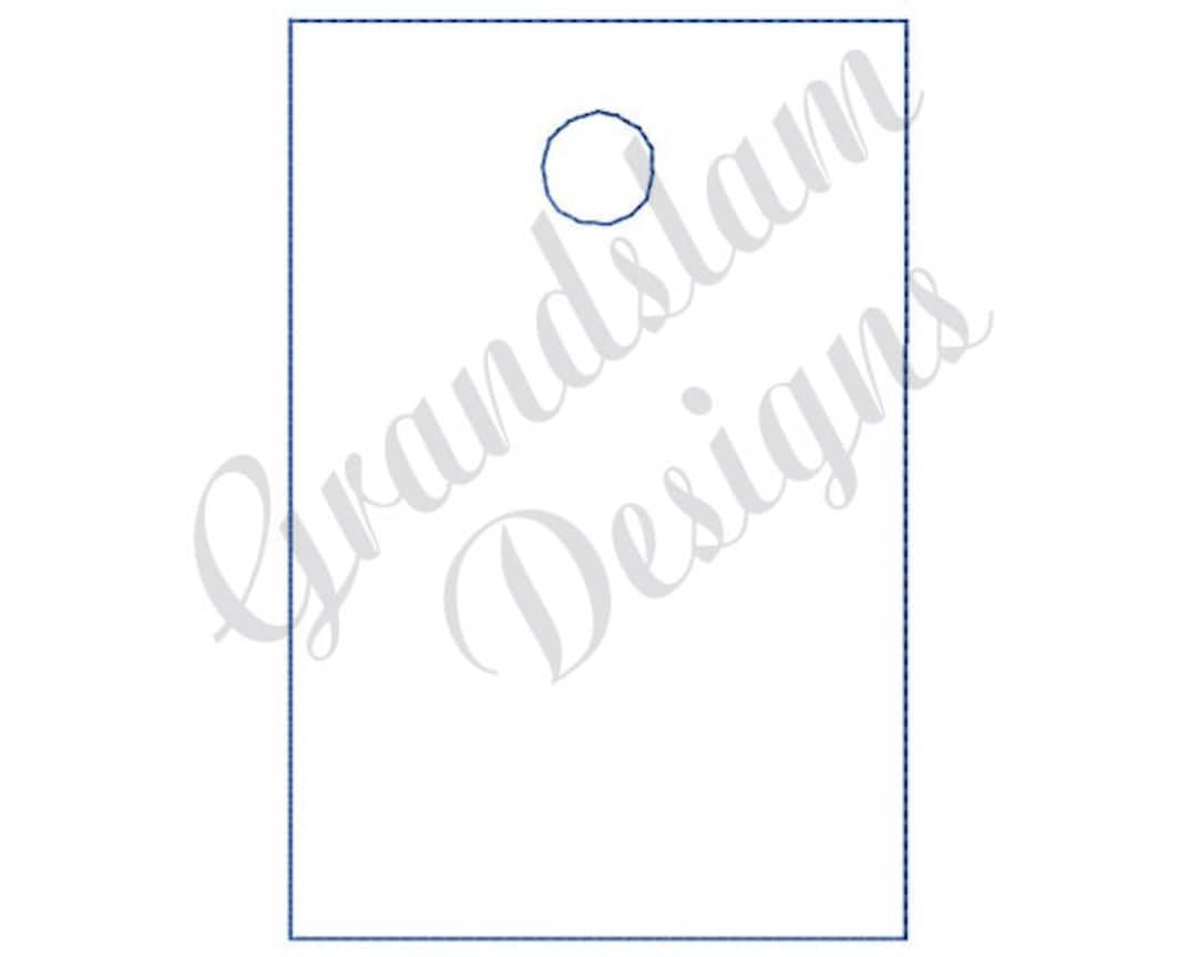 Luggage Tag Outline Machine Embroidery Design Etsy