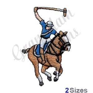Polo Horse & Player  - Machine Embroidery Design