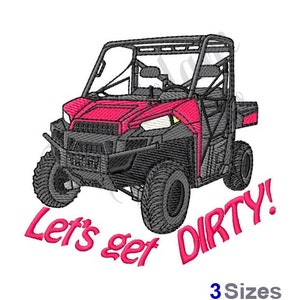 4 Wheeler Get Dirty - Machine Embroidery Design, Embroidery Designs, Embroidery, Embroidery Patterns, Embroidery Files, Instant Download