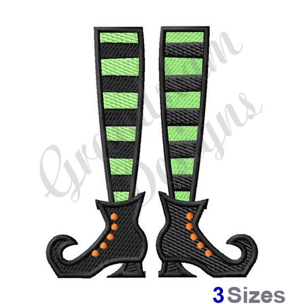 Witch Boots - Machine Embroidery Design