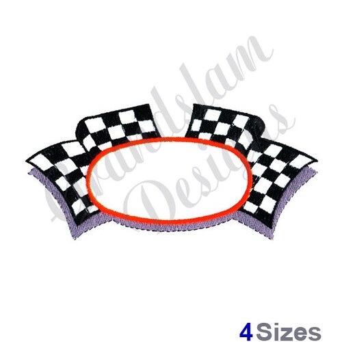 Racing Flags Machine Embroidery Design Embroidery Designs - Etsy