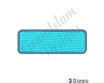 Rounded Rectangle (Light Fill) - Machine Embroidery Design