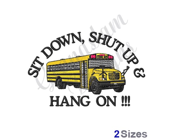 School Bus Driver - Machine Embroidery Design