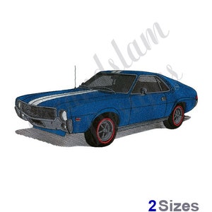 Amc Amx Muskelauto - Maschinenstickerei, Stickmuster, Stickerei, Stickmuster, Stickdateien, Instant Download