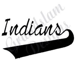 Indians Banner  - Machine Embroidery Design
