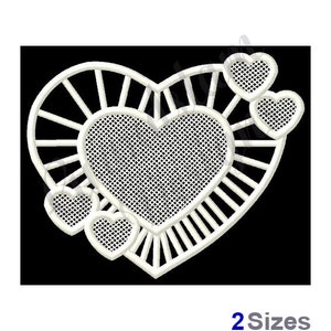 FSL Heart  - Machine Embroidery Design