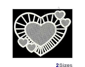 FSL Heart  - Machine Embroidery Design
