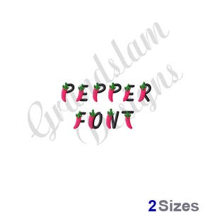 Pepper Embroidery Font Set - Sweetheart Machine Embroidery Alphabet Font