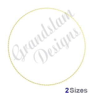 Circle Outline - Single Stitch Machine Embroidery Design