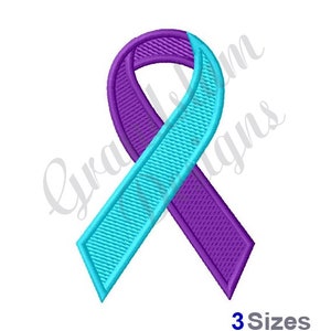 Suicide Ribbon - Machine Embroidery Design, Embroidery Designs, Machine Embroidery, Embroidery Patterns, Embroidery Files, Instant Download