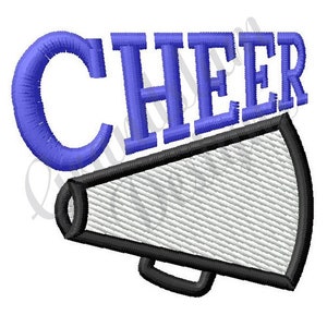 Cheer Megaphone - Machine Embroidery Design, Embroidery Designs, Machine Embroidery, Embroidery Patterns, Embroidery Files, Instant Download