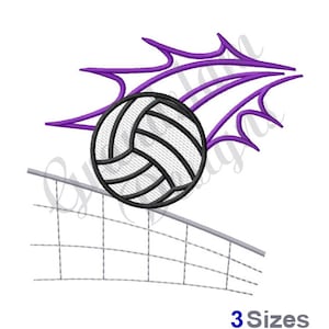 Volleyball With Net - Machine Embroidery Design, Embroidery Designs, Embroidery, Embroidery Patterns, Embroidery Files, Instant Download