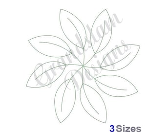 Leaf Circle Quilt Block - Machine Embroidery Design, Embroidery Designs, Embroidery, Embroidery Patterns, Embroidery Files, Instant Download