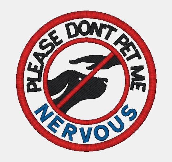 Dont Pet Me Patch Machine Embroidery Design Embroidery Etsy