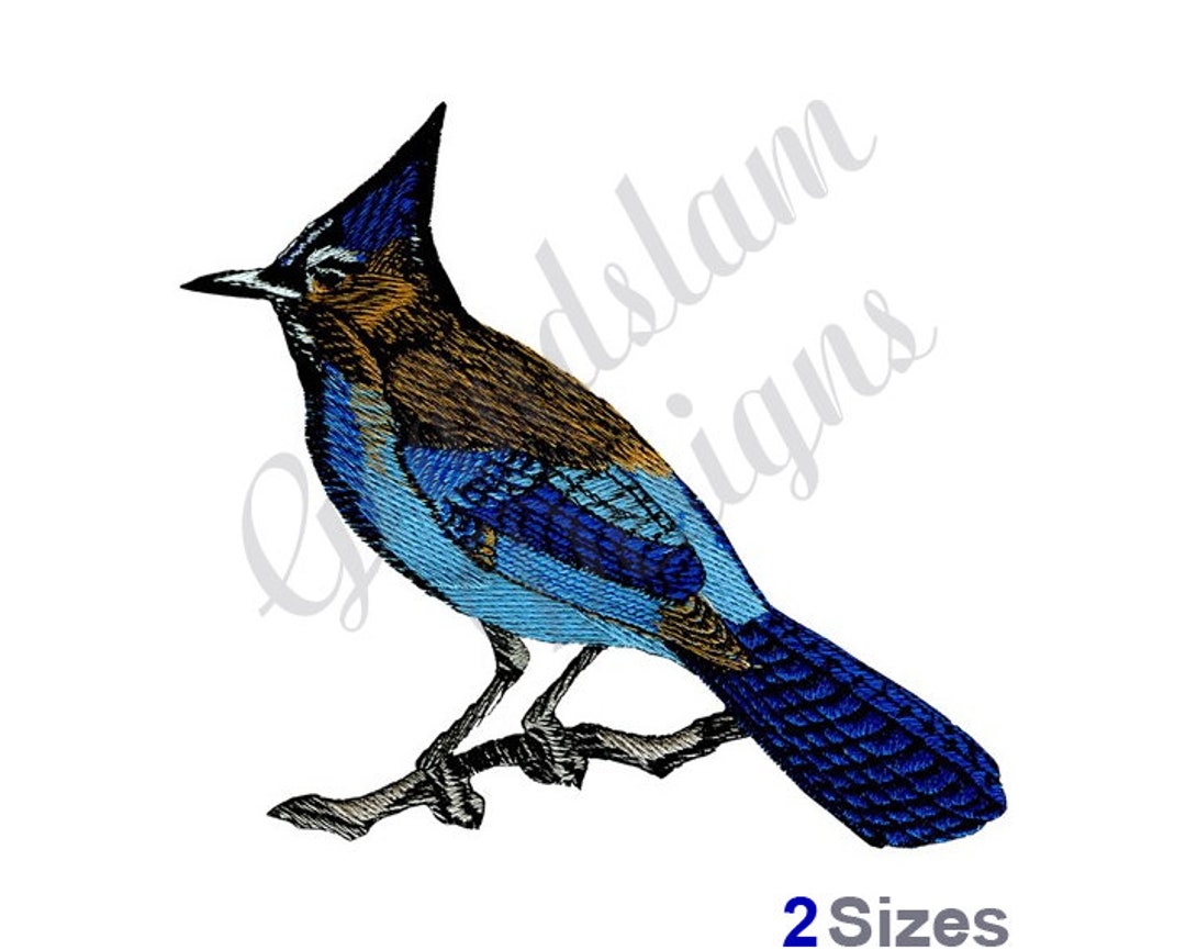 Blue Bird - Machine Embroidery Design 2 Sizes - Etsy