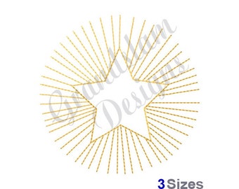 Starburst Quilt - Machine Embroidery Design, Embroidery Designs, Machine Embroidery, Embroidery Patterns, Embroidery Files, Instant Download
