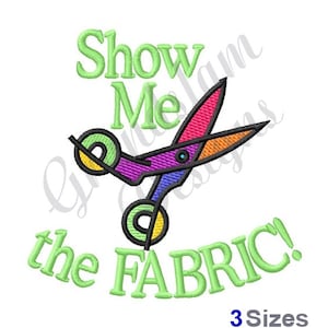 Fabric Scissors - Machine Embroidery Design, Embroidery Designs, Machine Embroidery, Embroidery Patterns, Embroidery Files, Instant Download