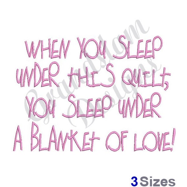 Blanket Of Love - Machine Embroidery Design, Embroidery Designs, Machine Embroidery, Embroidery Patterns, Embroidery Files, Instant Download