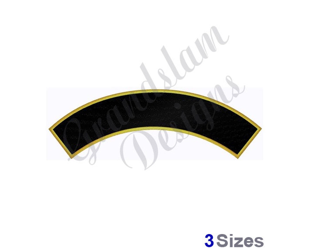 Filled Rocker Curved Banner - Machine Embroidery Design, Embroidery ...