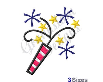 Firecracker - Machine Embroidery Design