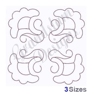 Swirly Flowers - Stickdatei, Stickdatei, Stickmuster, Stickmuster, Maschinenstickerei, Instant Download
