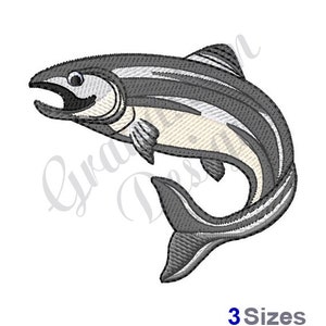 Salmon Fish - Machine Embroidery Design
