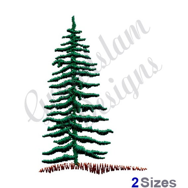 Evergreen Tree - Machine Embroidery Design, Embroidery Designs, Machine Embroidery, Embroidery Patterns, Embroidery Files, Instant Download