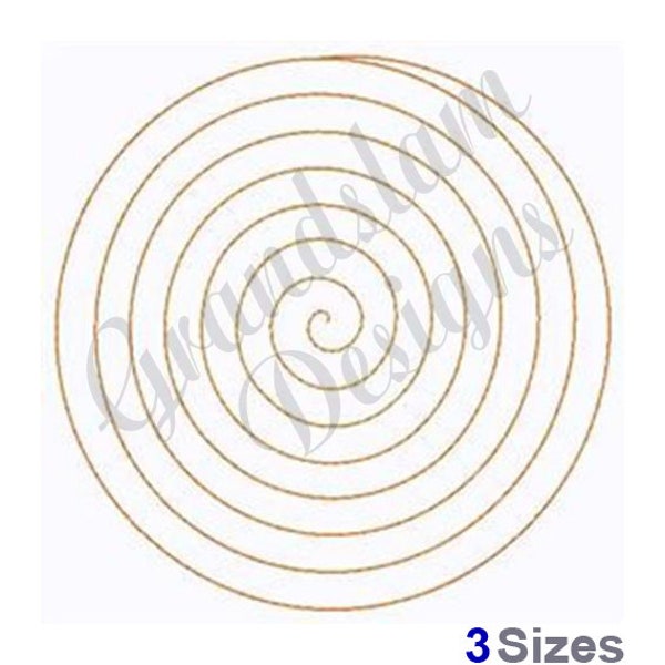 Large Spiral Quilt Machine Embroidery Design, Embroidery Designs, Machine Embroidery, Embroidery Patterns, Embroidery File, Instant Download