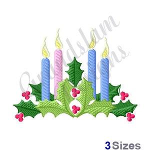 Advent Wreath Christmas - Machine Embroidery Design