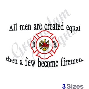 A Few Firemen - Machine Embroidery Design, Embroidery Designs, Machine Embroidery, Embroidery Patterns, Embroidery Files, Instant Download